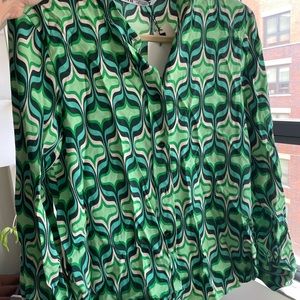 Women’s Zara button down in green - Medium - NEW WITH TAGS